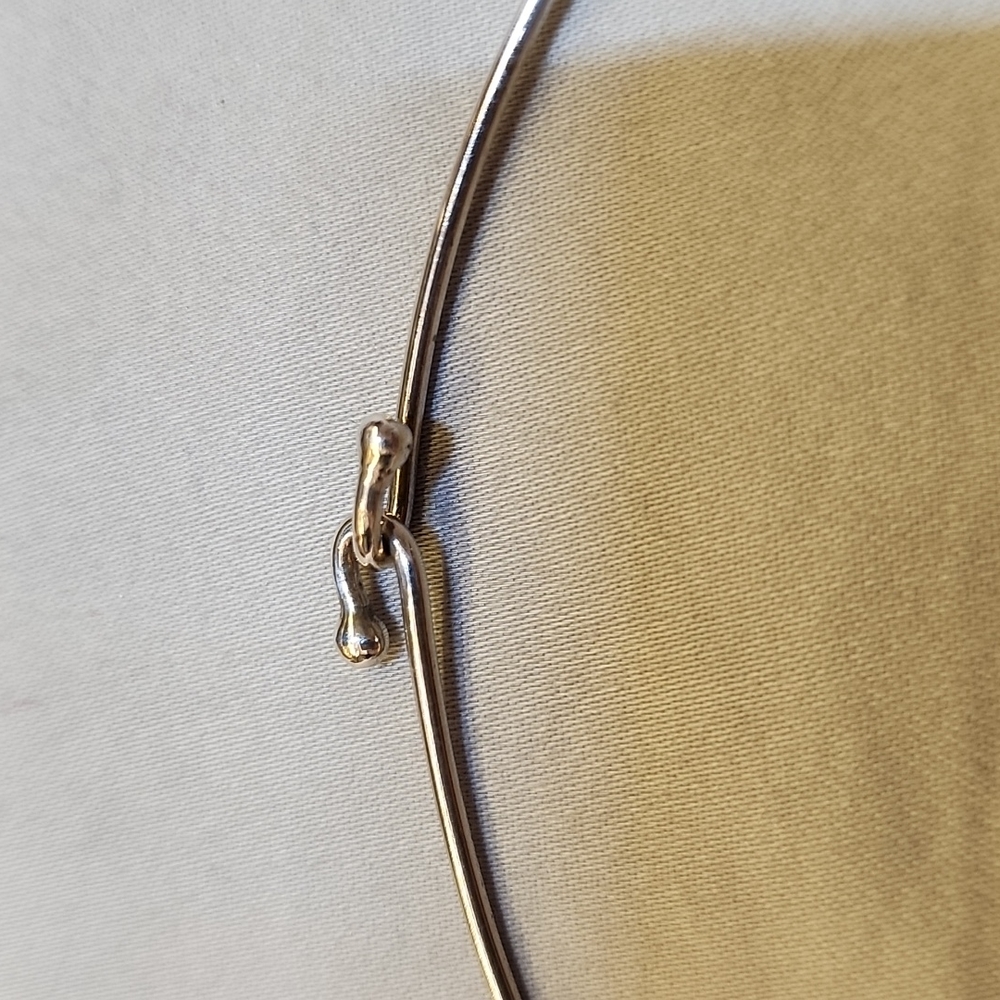925 Sterling silver solid choker - Picture 4 of 8